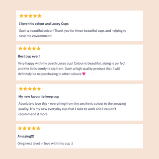 PEACH ♥︎ Keepsake Sips - Stainless Steel Reusable Cup 12oz