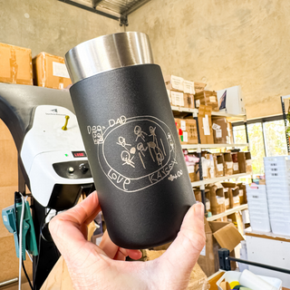 OAT MILK ♥︎ Keepsake Sips - Stainless Steel Reusable Cup 12oz