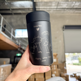 GRAY ♥︎ Keepsake Sips - Stainless Steel Reusable Cup 12oz