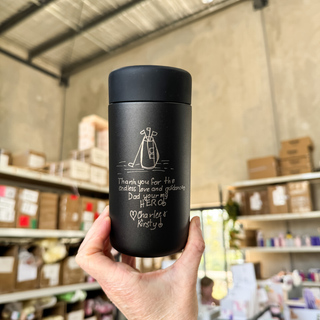 GRAY ♥︎ Keepsake Sips - Stainless Steel Reusable Cup 12oz