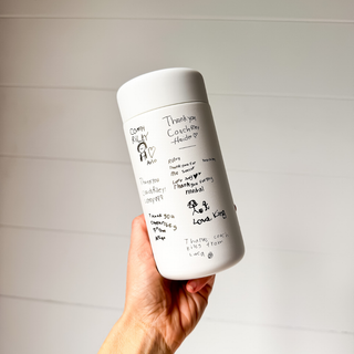 GRAY ♥︎ Keepsake Sips - Stainless Steel Reusable Cup 12oz