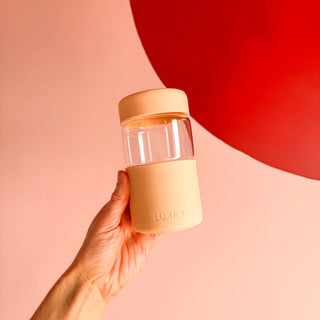 ORIGINAL -  Reusable Glass Coffee Cup 12oz