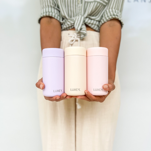 WHITE & PINK SALT - Stainless Steel Reusable Cup 12oz