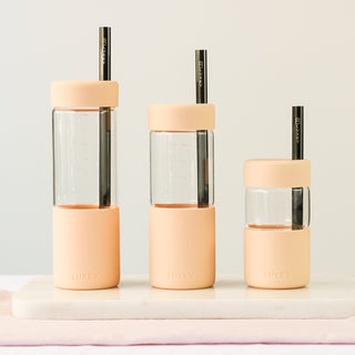 BLACK SIPSTRAWS - Reusable Stainless Straws —Multiple Sizes