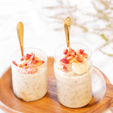 LUXEY RECIPES | Peanut Butter Overnight Oats