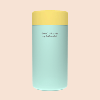 WILL YOU BE MY BRIDESMAID? – Custom Engraved Stainless Steel Cup {MINT}