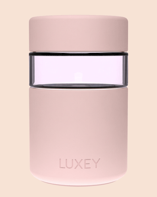 { PINK GLASS } STRAWBERRY FLUFF - Regular Reusable Coffee Cup 8oz