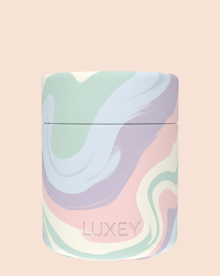 { PINK GLASS } MARSHMALLOW SWIRL - MiniLUX Reusable Coffee Cup 6oz