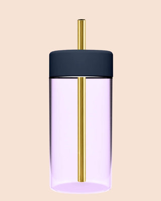 STUDIO TUMBLER 15OZ - Reusable Purple Glass Drink Tumbler