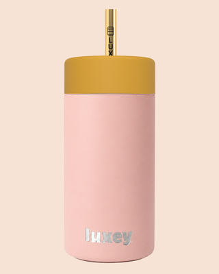 {PRE ORDER) PINK CLAY - Leakproof Stainless Kids Smoothie Cup