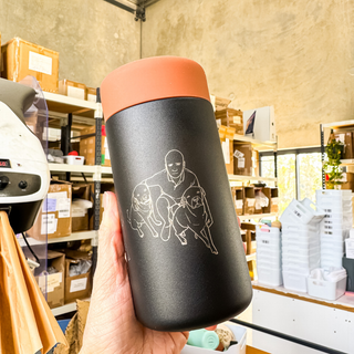 BLACK ♥︎ Keepsake Sips -  Stainless Steel Reusable Cup 12oz