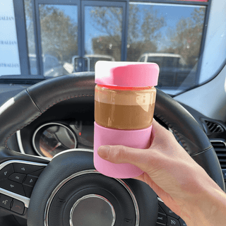 {PREORDER} ORIGINAL -  Reusable Glass Coffee Cup 12oz