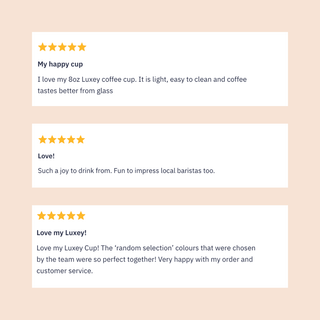 REGULAR STARTER PACK - Reusable Glass Coffee Cup 8oz