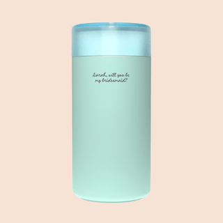 WILL YOU BE MY BRIDESMAID? – Custom Engraved Stainless Steel Cup {MINT}