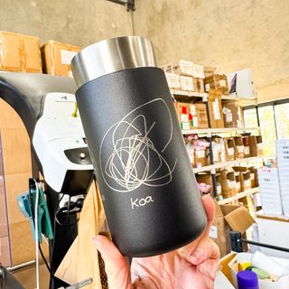 OAT MILK ♥︎ Keepsake Sips - Stainless Steel Reusable Cup 12oz