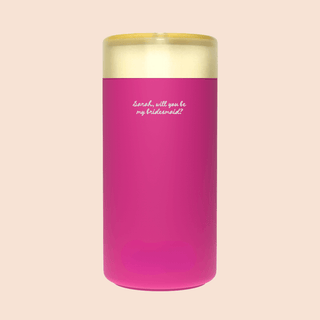 WILL YOU BE MY BRIDESMAID? – Custom Engraved Stainless Steel Cup {DOLL FACE}