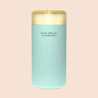 WILL YOU BE MY BRIDESMAID? – Custom Engraved Stainless Steel Cup {MINT}