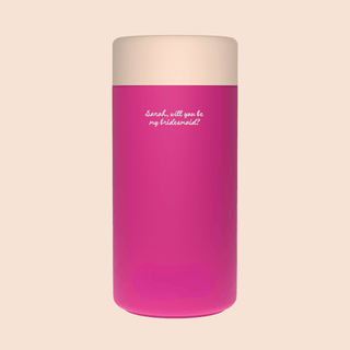 WILL YOU BE MY BRIDESMAID? – Custom Engraved Stainless Steel Cup {DOLL FACE}