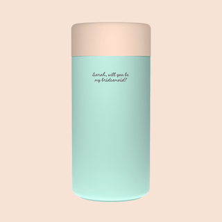 WILL YOU BE MY BRIDESMAID? – Custom Engraved Stainless Steel Cup {MINT}