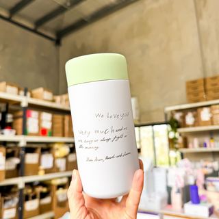 OAT MILK ♥︎ Keepsake Sips - Stainless Steel Reusable Cup 12oz