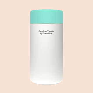 WILL YOU BE MY BRIDESMAID? – Custom Engraved Stainless Steel Cup {OAT MILK}