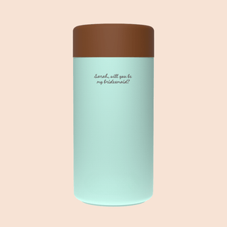 WILL YOU BE MY BRIDESMAID? – Custom Engraved Stainless Steel Cup {MINT}