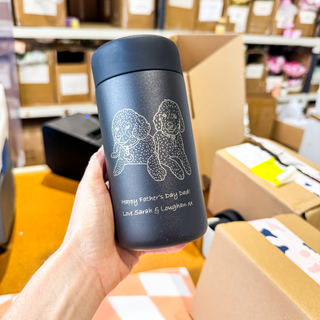 BLACK ♥︎ Keepsake Sips -  Stainless Steel Reusable Cup 12oz