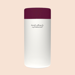 WILL YOU BE MY BRIDESMAID? – Custom Engraved Stainless Steel Cup {OAT MILK}