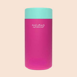WILL YOU BE MY BRIDESMAID? – Custom Engraved Stainless Steel Cup {DOLL FACE}