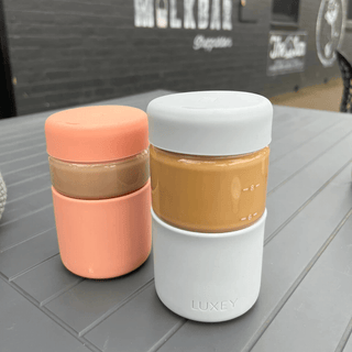 ORIGINAL STARTER PACK -  Reusable Glass Coffee Cup 12oz