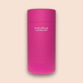 WILL YOU BE MY BRIDESMAID? – Custom Engraved Stainless Steel Cup {DOLL FACE}