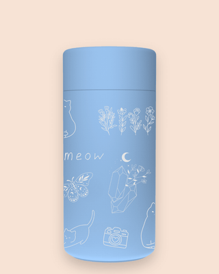 THE STORY CUP - BLUE LOTUS I Stainless Steel Reusable Cup 12oz