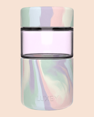 { PINK GLASS } MARSHMALLOW SWIRL - Original Reusable Coffee Cup 12oz