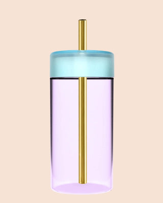 STUDIO TUMBLER 15OZ - Reusable Purple Glass Drink Tumbler