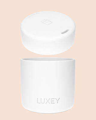 BRIGHT WHITE  I Lid & Base 2-Piece Set - Fits Mini, Regular & Original Glass Cups