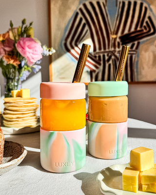 OH JOY! x LUXEY  I ORIGINAL ICED DRINKS PACK - Reusable Glass Coffee Cup 12oz