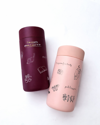 THE STORY CUP - PINK I Stainless Steel Reusable Cup 12oz