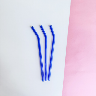 SIPSTRAWS - Thin Reusable Glass Straws —3 pack