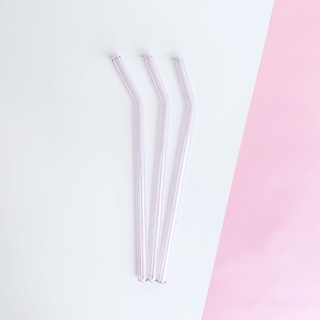 SIPSTRAWS - Thin Reusable Glass Straws —3 pack
