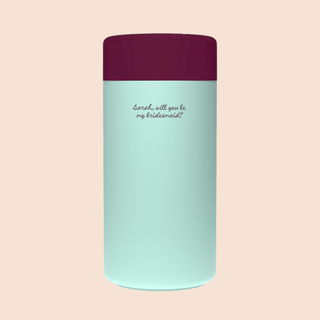WILL YOU BE MY BRIDESMAID? – Custom Engraved Stainless Steel Cup {MINT}