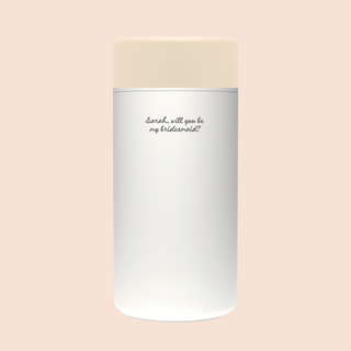 WILL YOU BE MY BRIDESMAID? – Custom Engraved Stainless Steel Cup {OAT MILK}