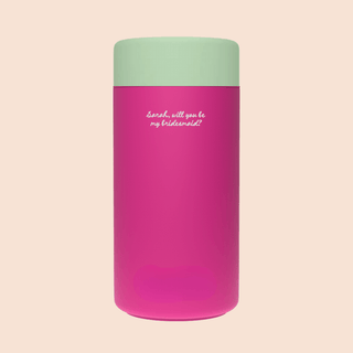 WILL YOU BE MY BRIDESMAID? – Custom Engraved Stainless Steel Cup {DOLL FACE}
