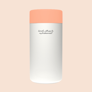 WILL YOU BE MY BRIDESMAID? – Custom Engraved Stainless Steel Cup {OAT MILK}