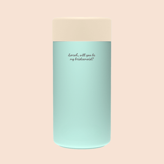 WILL YOU BE MY BRIDESMAID? – Custom Engraved Stainless Steel Cup {MINT}