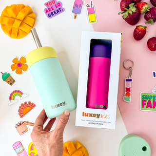 BLACK - Leakproof Stainless Kids Smoothie Cup
