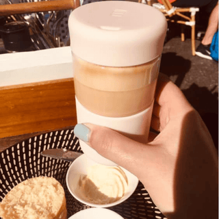 BRIGHT WHITE - Original Reusable Coffee Cup 12oz