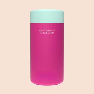 WILL YOU BE MY BRIDESMAID? – Custom Engraved Stainless Steel Cup {DOLL FACE}