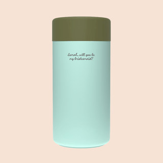 WILL YOU BE MY BRIDESMAID? – Custom Engraved Stainless Steel Cup {MINT}
