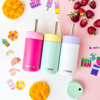 BLACK - Leakproof Stainless Kids Smoothie Cup