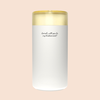 WILL YOU BE MY BRIDESMAID? – Custom Engraved Stainless Steel Cup {OAT MILK}
